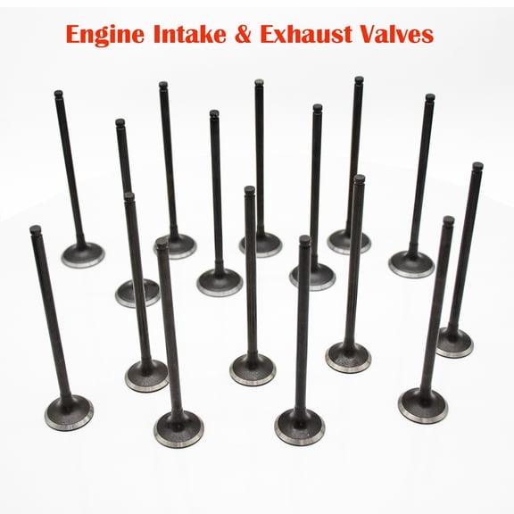 Hex Autoparts 8Pcs Engine Intake and 8Pcs Exhaust Valves Kits For 1992-2005 Honda Civic 1.6L 1.7L D16Y7 D16Y8 D16Z Set of 16