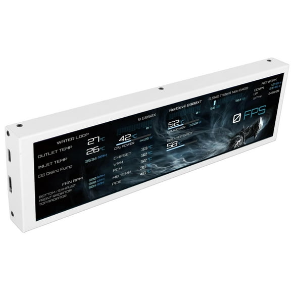 8.8" Computer Temp Monitor, 1920x480 IPS Full View PC Sensor Panel Display USB C Secondary Screen, PC CPU GPU SSD Data Monitor for for Laptop