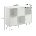 thumbnail image 7 of Convenience Concepts Xtra Storage 3 Door Cabinet Console Table, Black, 7 of 7