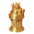 thumbnail image 6 of Znet3D King Poop Emoji Trophy - Fun Award  Gift - Handmade w/Additive Manufacturing - 6" inches Tall - Featuring a Solid Poop Emoji with a Crown, Secured on a Column Pillar, 6 of 7
