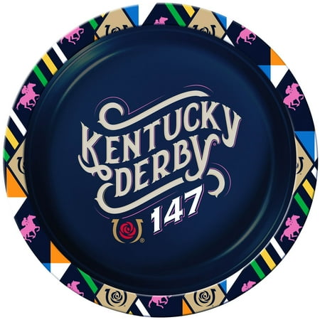 KENTUCKY DERBY 147 WIN NAVY 8PK 9IN DINNER PLATE