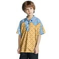 thumbnail image 1 of TAIAOJING Garçon Fille T-Shirts Polyvalents Crème Glacée Imprimée Manches Courtes Col Rabattu T-Shirts Stylés Haut à Fermeture Éclair Coupe Décontractée Léger Tenue Quotidienne, 1 of 7