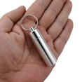 thumbnail image 1 of Waterproof Aluminum Alloy Pill Box Portable Medicine Case Capsule Container Bottle Holder Outdoor Pill Case Keychain S 4.7cm, 1 of 6