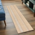 thumbnail image 6 of Rectangle Rug 2x6ft Area Rug, Farm Lattice Houndstooth Pattern Area Rugs for Living Room Bedroom, Rustic Beige Khaki Plaid Floor Mat Non-Shedding Non-Slip Carpet Indoor Accent Rugs, 6 of 9