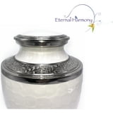Eternal Harmony Large Urn For Ashes, Adult Male & Female Cremation Urn For Human Ashes With Elegant Finishes, Secure Seal & Velvet Bag, Funeral Urn For Men & Women Up To