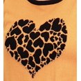 thumbnail image 2 of YEMAK Women's Short Sleeve Crewneck Heart Print Casual T-Shirt Sweater MK32003HEART-BRONZE/BLACK-L, 2 of 3