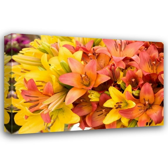 Maureen Love 24x17 Gallery Wrapped Canvas Wall Art Titled - Sunny Lily I