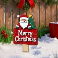 thumbnail image 4 of dajkiuy Christmas Garden Yard Stake, Santa Claus Snowman Merry Christmas Sign Outdoor Garden Stake Lawn Outdoor Decoration, 4 of 5