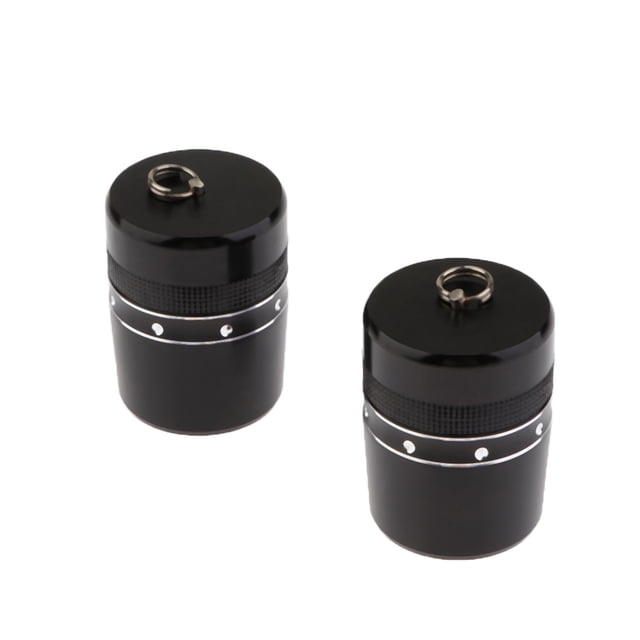 Tapa de extremo de caña de pescar Sunnimix 2 piezas 24mm color negro