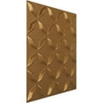 thumbnail image 2 of Ekena Millwork 19 5/8"W x 19 5/8"H Delfina EnduraWall Decorative 3D Wall Panel, Bright Coat Gold (Covers 2.67 Sq. Ft.), 2 of 6