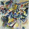 thumbnail image 2 of Wassily Kandinsky 12x12 Gold Ornate Wood Frame and Double Matted Museum Art Print Titled - Improvisation Klamm, 1914 (1916), 2 of 4