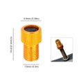 thumbnail image 3 of Adaptador de válvula de bicicleta Presta a Schrader, 4 Uds., adaptador de válvula Presta (dorado), 3 of 5