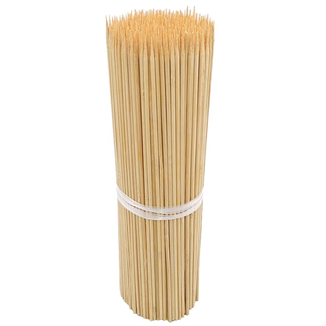 100 Pcs Brochettes en Bambou Naturelles Jetables Bâtons de Brochettes Brochettes à Kebab pour Gril
