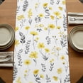 thumbnail image 5 of Table Runners 72 Inches Long Dress Scarves, Yellow Spring Floral Farmhouse Kitchen Table Runner, Coffee Tablerunners, Flowers Botanical Elegant Pastoral 16x72 Inch, 5 of 9