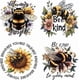 thumbnail image 1 of 4 pegatinas termoadhesivas de insectos y flores, de abeja y girasol, para planchar, papel lavable., 1 of 9