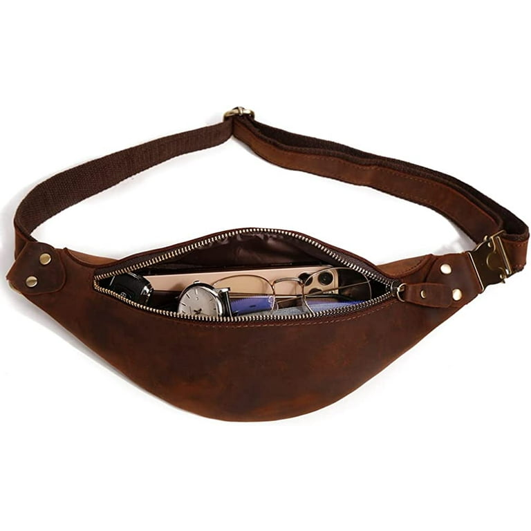 Genuine leather belt loop bag/purse