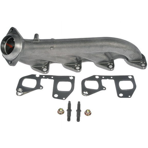 Right Passenger Side Exhaust Manifold - with Gasket, Studs, and Nuts - Compatible with 2011 - 2015, 2017 - 2019 Ford F-250 Super Duty 6.2L V8 2012 2013 2014 2018