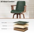 thumbnail image 4 of LainTene Bar Stools Set of 3, 26" Bentwood Barstools with Arms High Back, Mid-Century Modern Counter Height Swivel Bar Chairs for Kitchen Island, 4 of 7