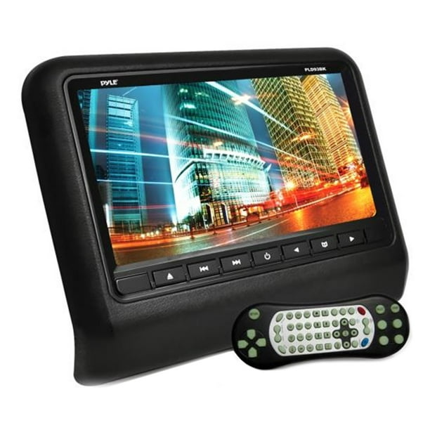 Headrest Vehicle 9" Video Display Monitor, CD/DVD Player, USB/SD