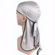 thumbnail image 2 of Sombrero de turbante de bandana de cola larga para mujer para hombre Headwear Chemo Wrap cubierta de pérdida de cabello Plata Salvador Gorra de cola larga, 2 of 8