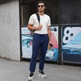 thumbnail image 2 of Mens Cargo Sweatpants Elastic Waist Drawstring Casual Lounge Running Athletic Joggers Pants Pockets, 2 of 5