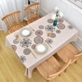 thumbnail image 6 of Wipeable Waterproof Tablecloth Vinyl Tablecloths for Rectangle Tables Heavy Duty PVC Tablecloth for Kitchen Dining Table(Rattan, 78'''' x 60''''), 6 of 6