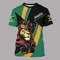 thumbnail image 2 of CONZONE Mens Jamaica Tshirts Short Sleeve T-Shirts for Men Crew Neck Graphic Casual Summer Tee Tops, 2 of 4