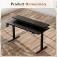 thumbnail image 3 of Homall Electric Standing Desk with Monitor Stand - 55 x 24 Inch Height Adjustable Home Office Computer Desk,Black, 3 of 8