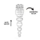 thumbnail image 5 of Candil de Cristal Cortado Gamalux Williams Krystal Aros de 6 Luces, 5 of 5