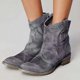 thumbnail image 2 of Botas clásicas para mujer, tacón cuadrado, punta redonda, costura sin cordones, estilo británico, estilo coreano, zapatos Retro sólidos para mujer, nuevo negro 34 43, 2 of 5