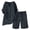 Dark Gray 1, variant on 2 Piece Sets Tracksuit for Women Casual Summer Linen Travel Vacation Outfits Short Sleeve Longline Baggy Tios & Matching Wide Leg Crop Pants Leisure Tracksuits Lounge Sets Homewear