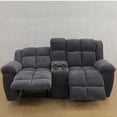 thumbnail image 6 of Aukfa Loveseat Recliner with w/ Cupholder&Console for Living Room, Gray, 6 of 7