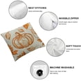 thumbnail image 6 of nygtbtfer Fall Decor Pillow Set of 2 Fall Orange Pumpkin Throw Pillow Covers Fall Thanksgiving Decorations for Autumn Decorative Cushion Covers for Sofa White, 6 of 7