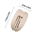 thumbnail image 6 of UNLLLL Flat Claw Hair Clip for Women, Solid Color Casual Elegant Hair Claw, Lightweight Plastic Hairpin for Thick or Thin Hair, for All Lengths Daily Styling and Work (Beige), 6 of 6