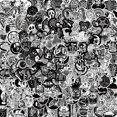 thumbnail image 1 of 200pcs Skull Gangster Waterproof Stickers for Water Bottles for Adults Teens, Lion Tiger Vinyl Stickers for Laptop, Bicycle, Mug, Car, 1 of 1
