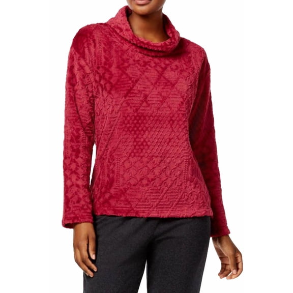 Nautica Womens Plush Textured Pajama Top