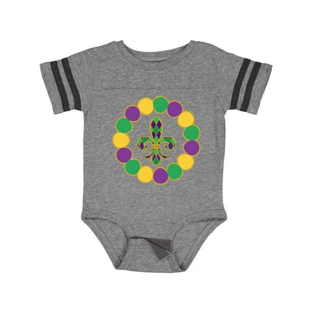 

Inktastic Mardi Gras Party Fleur De Lis Gift Baby Boy or Baby Girl Bodysuit