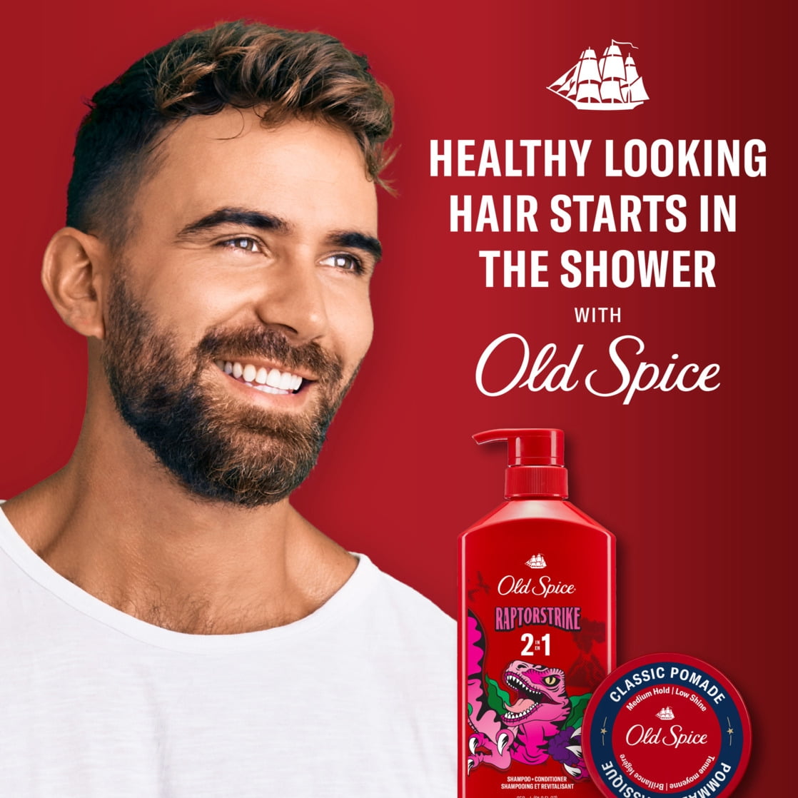 Old Spice Raptorstrike 2in1 Shampoo & Conditioner for Men, Healthy Looking & Clean Hair, 21.9 fl oz