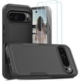 thumbnail image 1 of JZWAL-for Google Pixel 9/9 Pro Case with [2 Pack] HD Screen Protector Military Grade Drop Protection Shockproof Protective Dual Layer Phone Case for Google Pixel 9/9 Pro, Black, 1 of 4