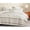 Grey, variant on SLEEPBELLA Washed Double Layer Muslin 100% Cotton Comforter Set Queen Size, Boho Yellow Patchwork Fluffy Thick Checked Bedding Set, Soft Breathable (1 Comforter, 2 Pillow Shams)