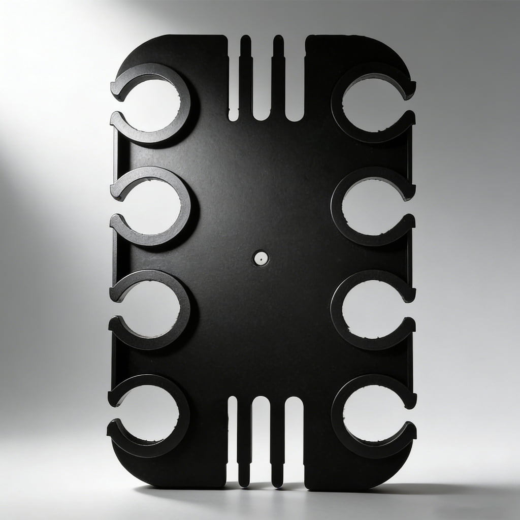 Carbon Steel 8-Slot Microphones Stand for Studios and Live Shows