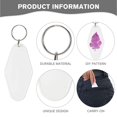 thumbnail image 4 of 50pcs Blank Motel Keychain Bulk with Key Rings, White Vintage Hotel Keychains Key Tag for Vinyl DIY Crafts, White, 4 of 6