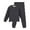 Black, variant on Krdevn Girls Thermal Underwear Winter Lined Warm Long Sleeve Top and Pants Comfy Loungewear for Cold Weather Indoor Outdoor Activities,Kids Outfit,5-6 Years