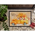 thumbnail image 3 of Fall Harvest Red Staffie Bull Terrier Door Mat, 3 of 4
