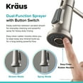 thumbnail image 6 of KRAUS Britt™ Single Handle Commercial Kitchen Faucet with Deck Plate and Soap Dispenser in all-Brite™ Spot Free Stainless Steel Finish, 6 of 13