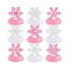 thumbnail image 3 of 9 centros de mesa de nido de abeja con forma de copos de nieve: decoraciones 3D para el invierno rosa, 3 of 8