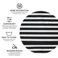 thumbnail image 3 of Pofeuu Black And White Stripes Print Coasters for Drinks, 4Pack PU Leather Coasters, Bar Drink Coasters for Tabletop Protection, Furniture from Damage-Round Shape, 3 of 6