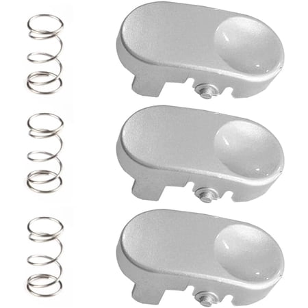 replacement Silver Tool Catch and Spring Compatible with Dy*son Models V6 DC25, DC27, DC28, DC31, DC33, DC34, DC35, DC44, DC47 and DC56. Compatible with OEM# 911523-03