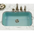 thumbnail image 2 of Houzer Porcela 31 in Mint Porcelain Enamel Steel Undermount Single Bowl Kitchen Sink - PCG-3600 MT, 2 of 8