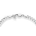thumbnail image 3 of Miabella 925 Sterling Silver Italian 5mm Solid Diamond-Cut Cuban Link Curb Chain Bracelet for Men Women, Made in Italy (Length 6.5 Inches+0.5 Ext.), 3 of 7
